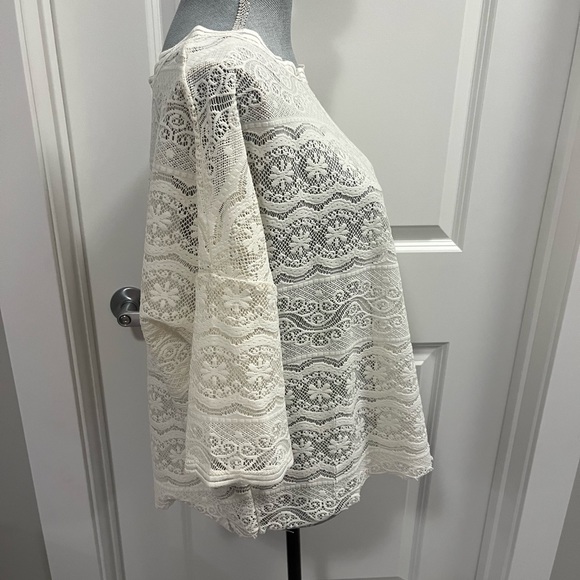 Free People Lacey Layering Ivory Blouse - Picture 7 of 10